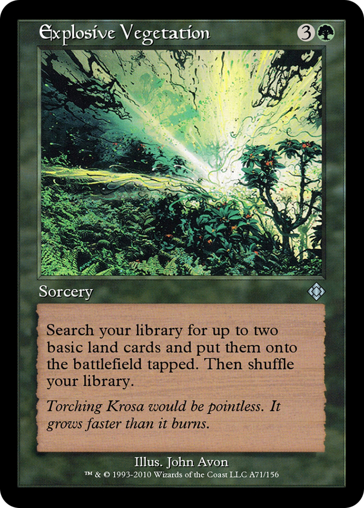 Explosive Vegetation (TD0-A71) - Magic Online Theme Decks