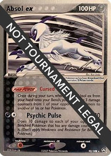 Absol ex - 2007 (Tom Roos) 092  World Championship Decks - Rare