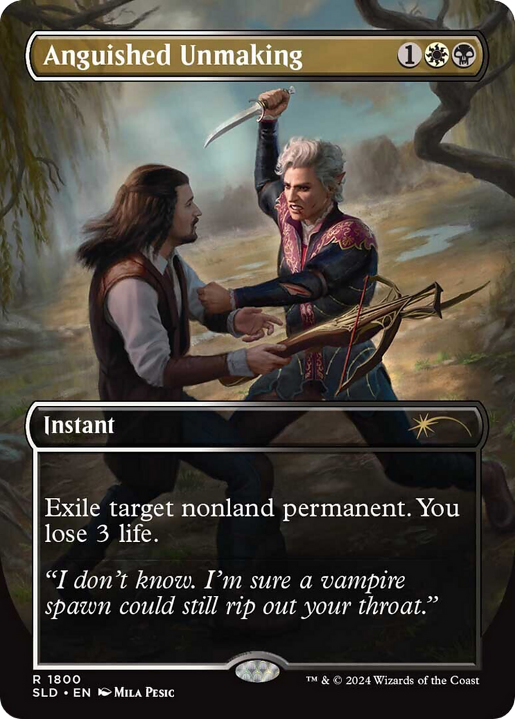 Anguished Unmaking (SLD-1800) - Secret Lair Drop (Borderless)