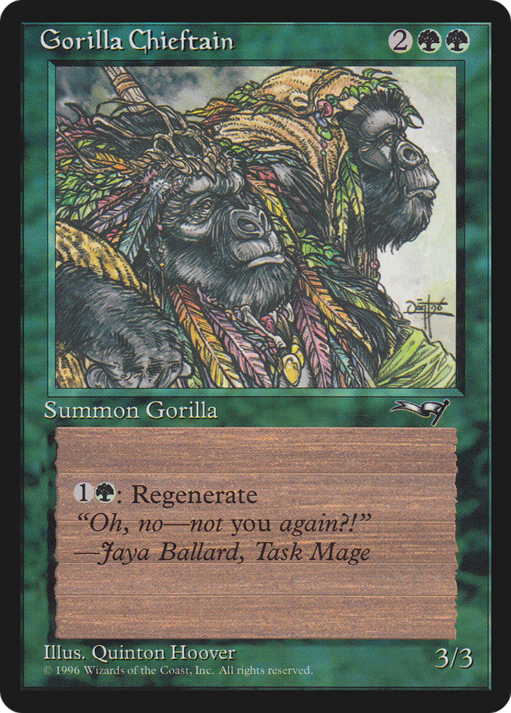 Gorilla Chieftain (2 Gorillas) (ALL-94A) - Alliances