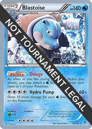 Blastoise - 2015 (Jacob Van Wagner) 016  World Championship Decks - Rare