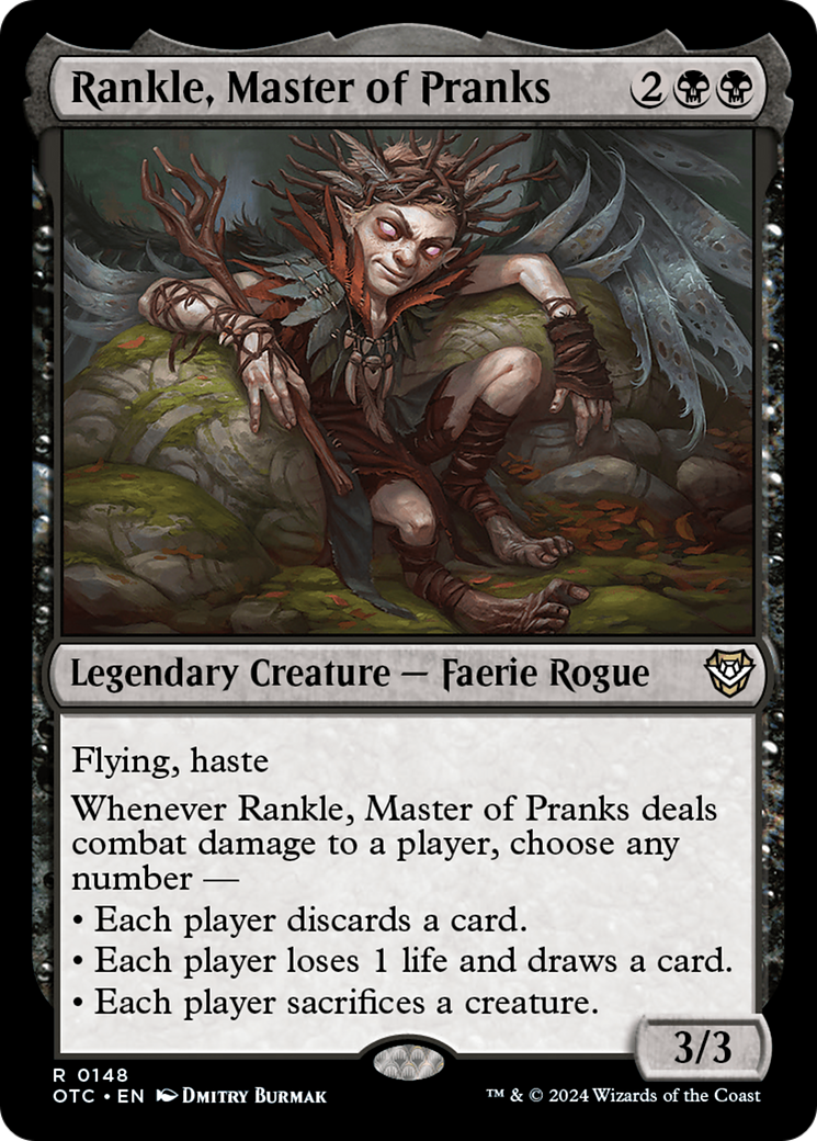 Rankle, Master of Pranks⁣ - Commander: Outlaws of Thunder Junction⁣ (Rare)⁣ [148]