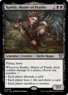 Rankle, Master of Pranks⁣ - Commander: Outlaws of Thunder Junction⁣ (Rare)⁣ [148]