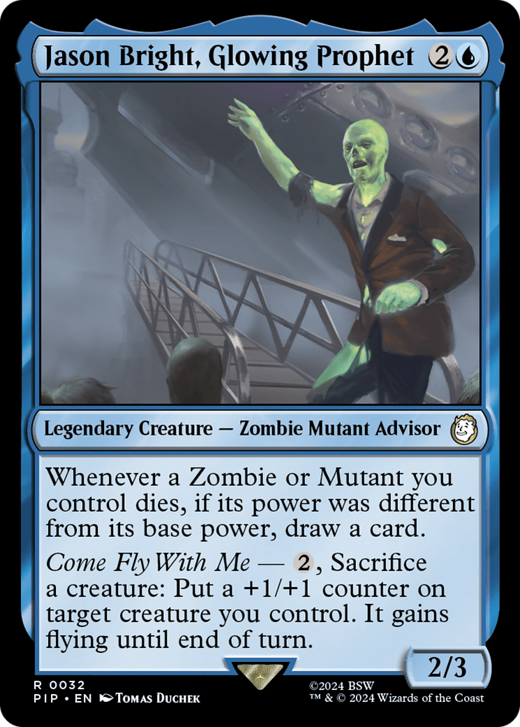 Jason Bright, Glowing Prophet⁣ - Universes Beyond: Fallout⁣ (Rare)⁣ [32]