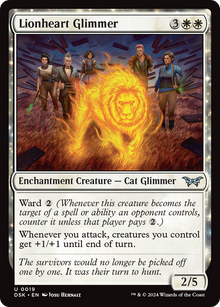 Lionheart Glimmer⁣ - Duskmourn: House of Horror⁣ (Uncommon)⁣ [19]