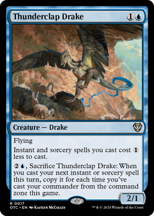 Thunderclap Drake⁣ - Commander: Outlaws of Thunder Junction⁣ (Rare)⁣ [17]