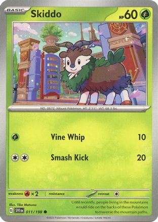 Skiddo 011/198  SV01 Scarlet & Violet Base Set - Common