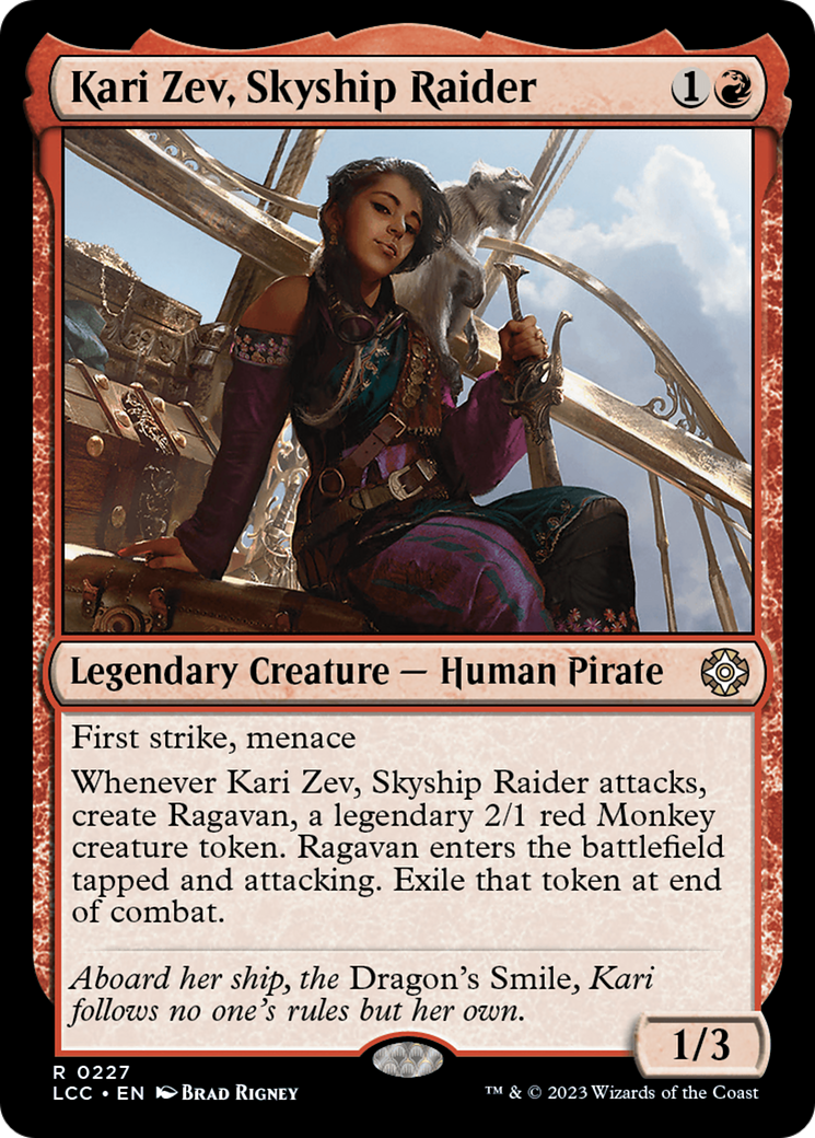 Kari Zev, Skyship Raider⁣ - Commander: The Lost Caverns of Ixalan⁣ (Rare)⁣ [227]