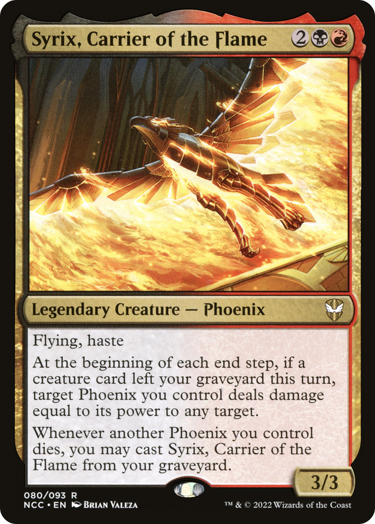 Syrix, Carrier of the Flame⁣ - Commander: Streets of New Capenna⁣ (Rare)⁣ [80]