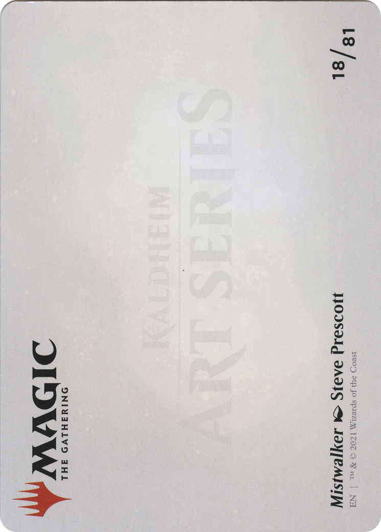 Mistwalker // Mistwalker (AKHM-018) - Kaldheim Art Series (Borderless) Foil