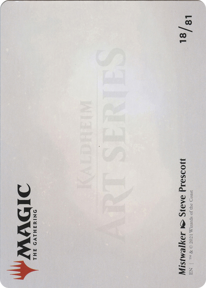 Mistwalker // Mistwalker (AKHM-018) - Kaldheim Art Series (Borderless) Foil