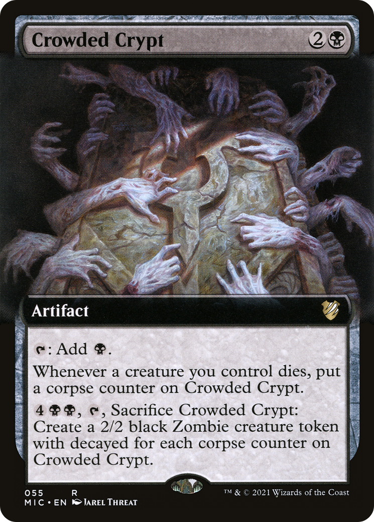 Crowded Crypt (Extended Art) (MIC-055) - Midnight Hunt Commander: (Extended Art)