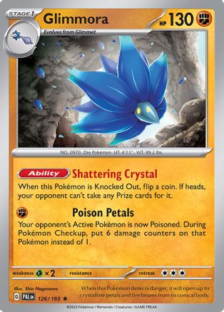Glimmora 126/193  - Reverse Holofoil SV02 Paldea Evolved - Rare