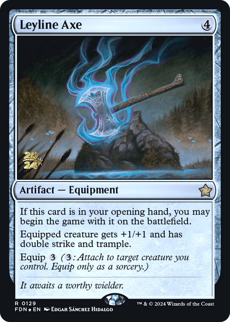 Leyline Axe (PRE-129S) - Foundations Promos Foil