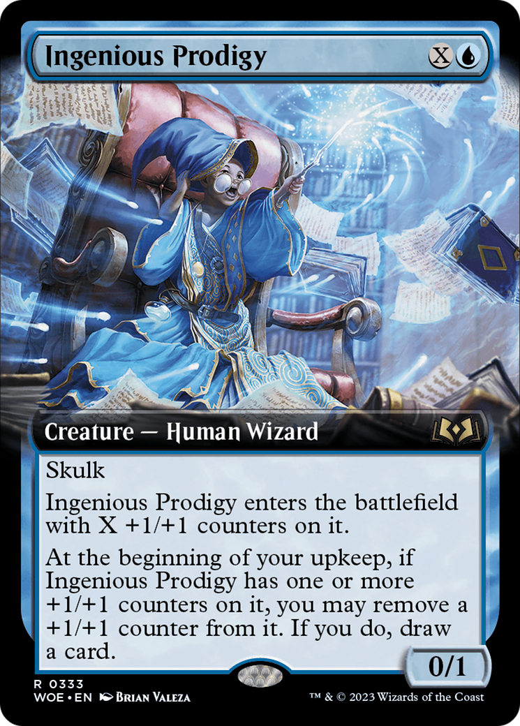 Ingenious Prodigy (Extended Art) (WOE-333) - Wilds of Eldraine: (Extended Art) Foil