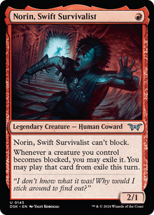 Norin, Swift Survivalist⁣ - Duskmourn: House of Horror⁣ (Uncommon)⁣ [145]