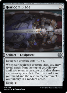 Heirloom Blade⁣ - Commander: The Lost Caverns of Ixalan⁣ (Uncommon)⁣ [303]