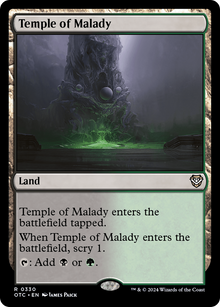Temple of Malady⁣ - Commander: Outlaws of Thunder Junction⁣ (Rare)⁣ [330]