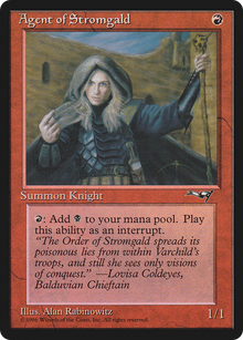 Agent of Stromgald (Woman Holding Staff) (ALL-64A) - Alliances