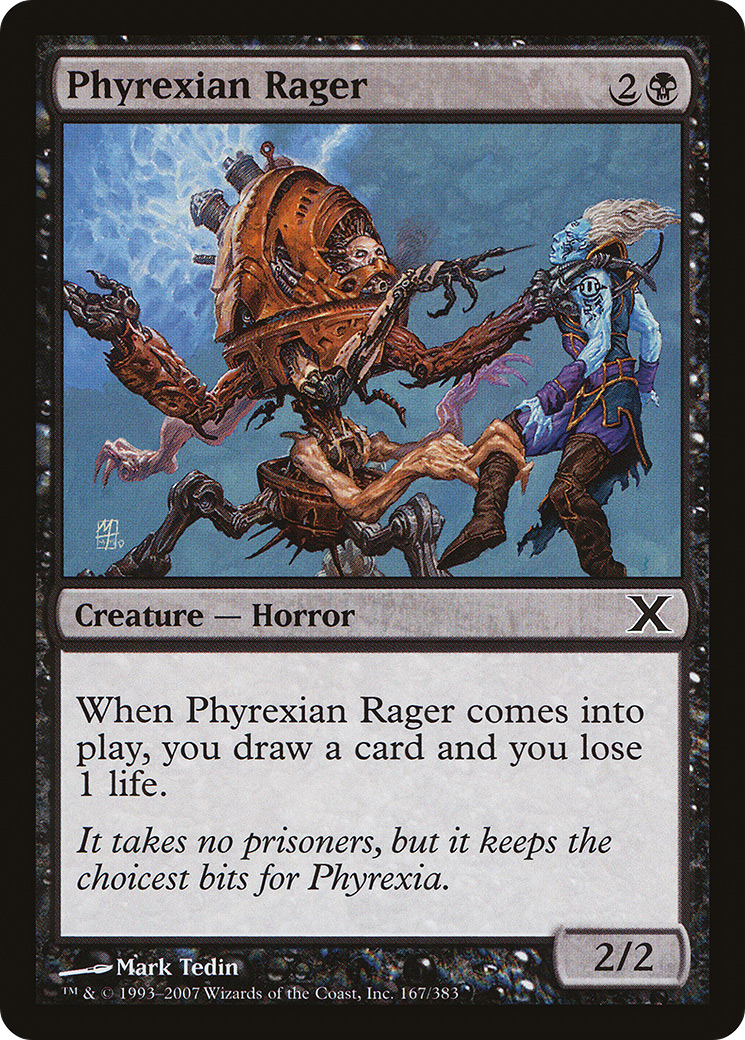 Phyrexian Rager (10E-167) - Tenth Edition Foil