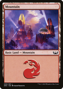Mountain (V.4)⁣ - Streets of New Capenna⁣ (Land)⁣ [269]