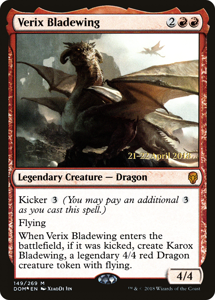 Verix Bladewing (PRE-149S) - Dominaria Promos Foil