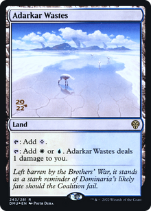 Adarkar Wastes (PRE-243S) - Dominaria United Promos Foil