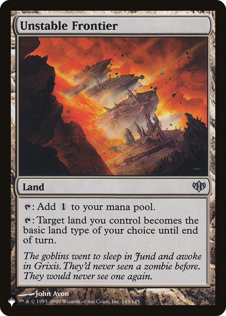 Unstable Frontier (LIST-145/145) - The List