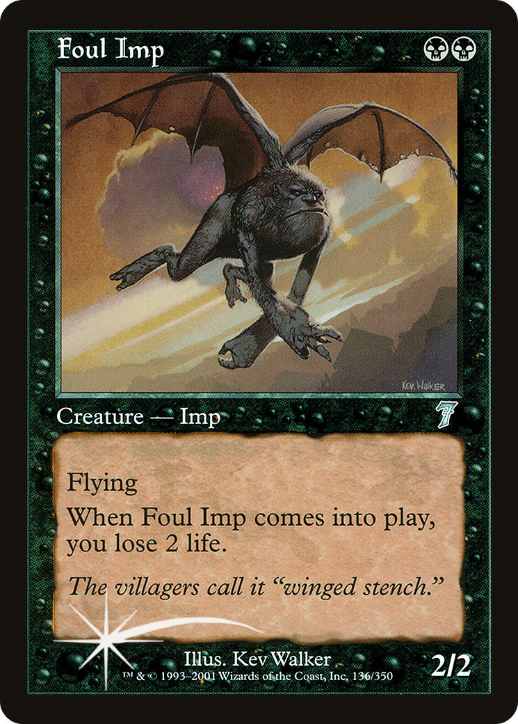 Foul Imp (7ED-136★) - Seventh Edition Foil