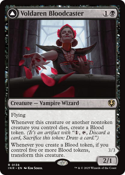 Voldaren Bloodcaster // Bloodbat Summoner (INR-138) - Innistrad Remastered Foil