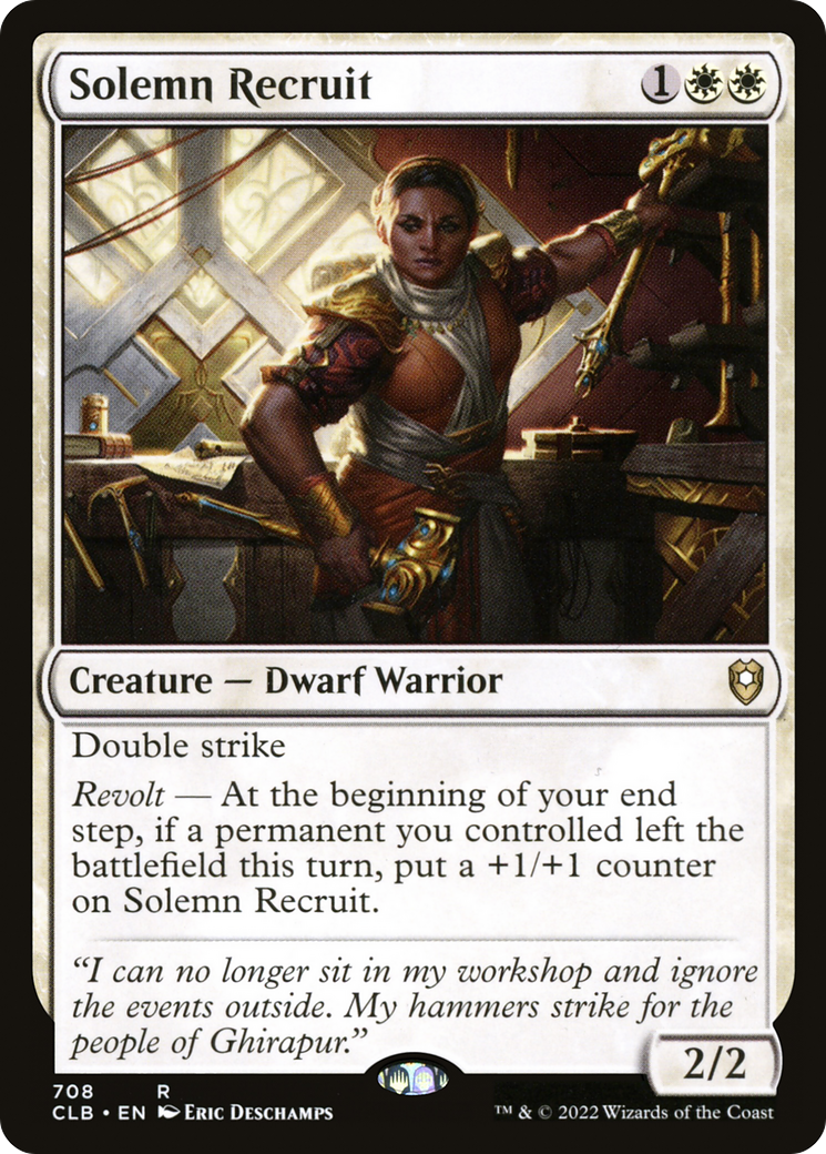Solemn Recruit⁣ - Commander Legends: Battle for Baldur's Gate: Extras⁣ (Rare)⁣ [708]