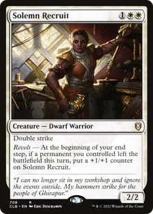 Solemn Recruit⁣ - Commander Legends: Battle for Baldur's Gate: Extras⁣ (Rare)⁣ [708]