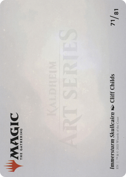 Immersturm Skullcairn // Immersturm Skullcairn (AKHM-071) - Kaldheim Art Series (Borderless) Foil