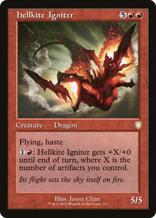Hellkite Igniter⁣ - Commander: The Brothers' War⁣ (Rare)⁣ [117]