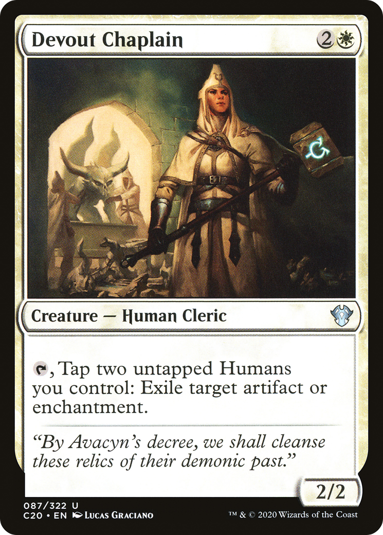 Devout Chaplain (C20-087) - Commander 2020