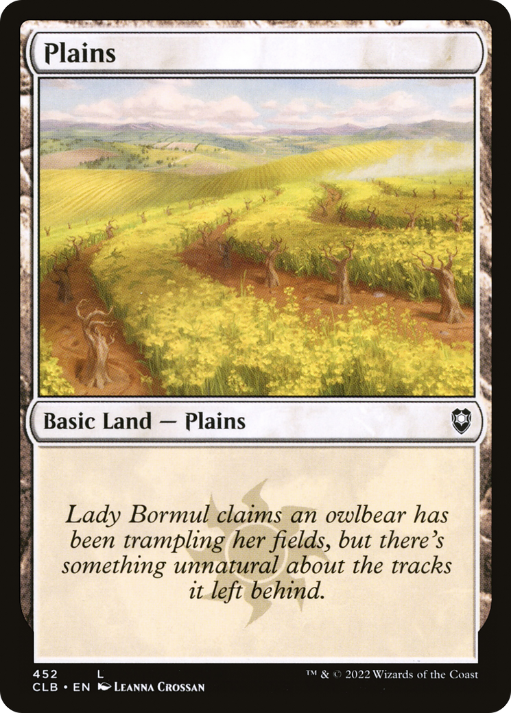 Plains (452) (CLB-452) - Commander Legends: Battle for Baldur's Gate Foil