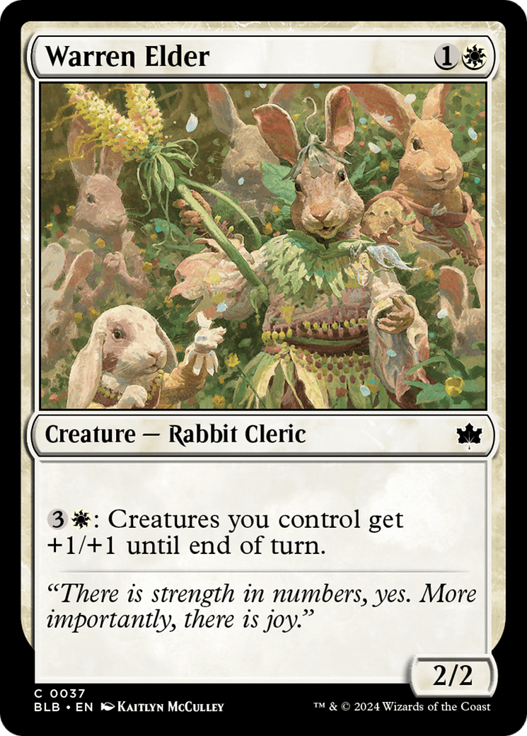 Warren Elder⁣ - Bloomburrow⁣ (Common)⁣ [37]