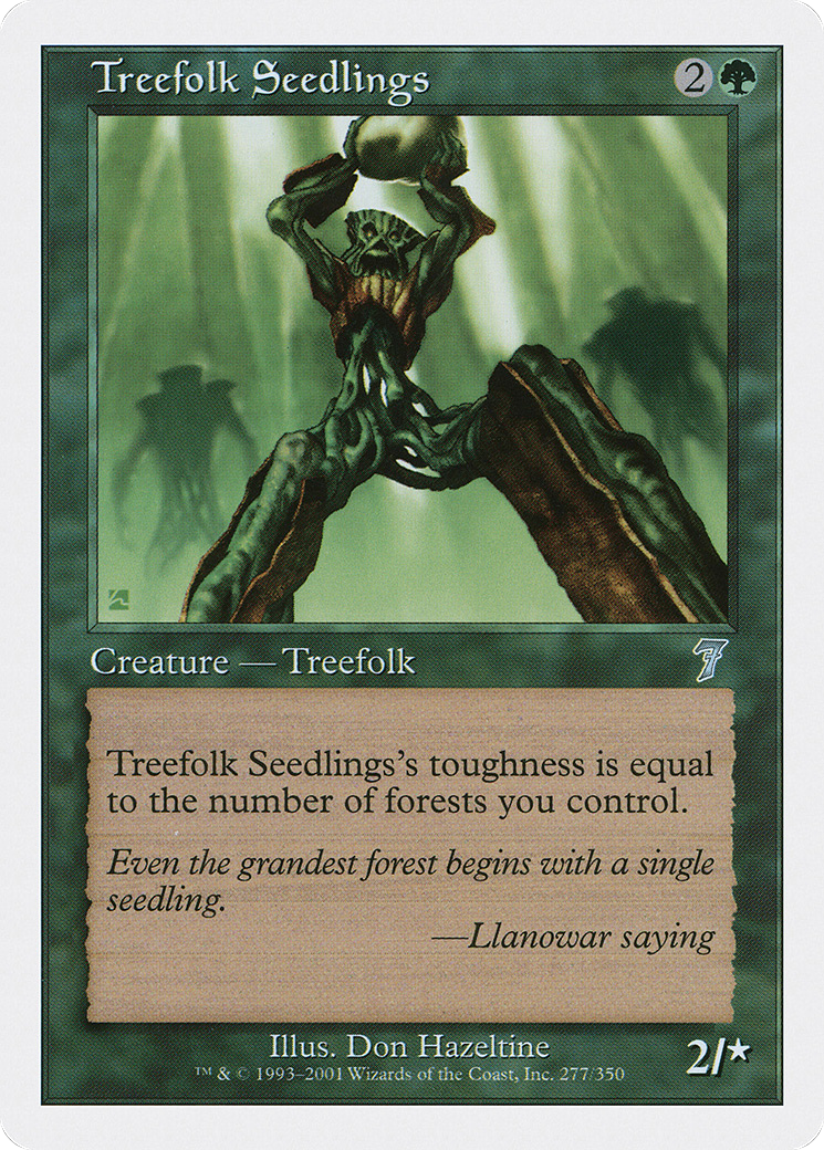 Treefolk Seedlings (7ED-277) - Seventh Edition