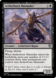 Aetherborn Marauder⁣ - Commander: Outlaws of Thunder Junction⁣ (Uncommon)⁣ [125]