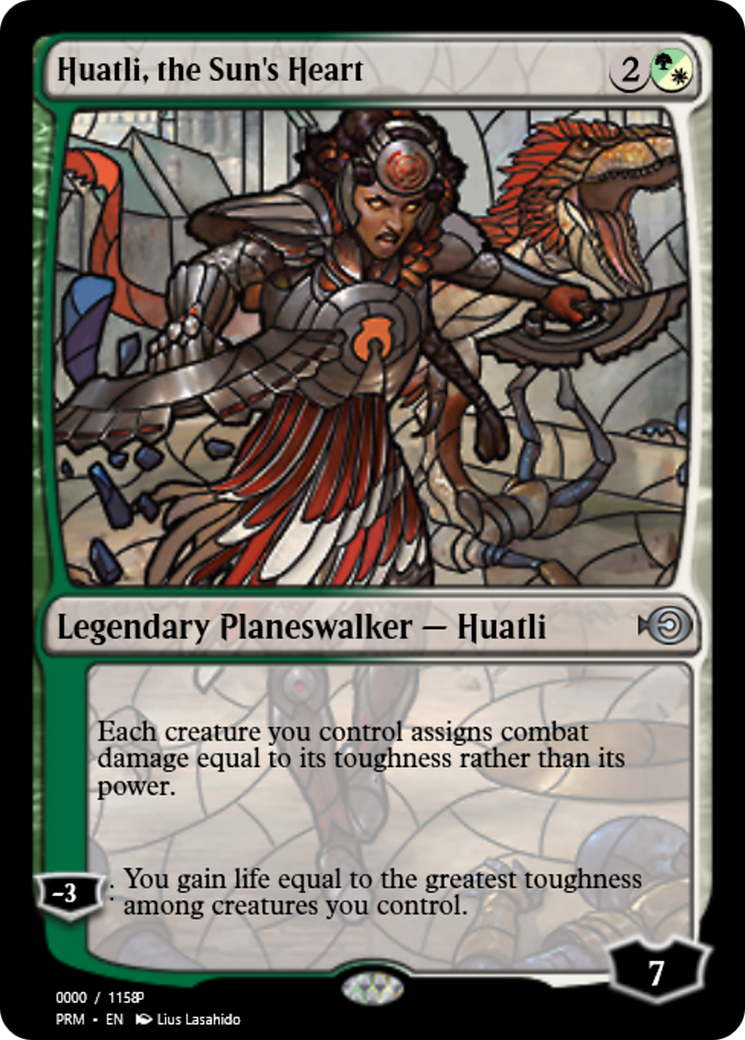 Huatli, the Sun's Heart (PRM-77975) - Magic Online Promos