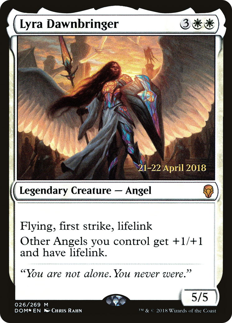 Lyra Dawnbringer (PRE-26S) - Dominaria Promos Foil