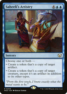 Saheeli's Artistry⁣ - Commander: March of the Machine⁣ (Rare)⁣ [234]