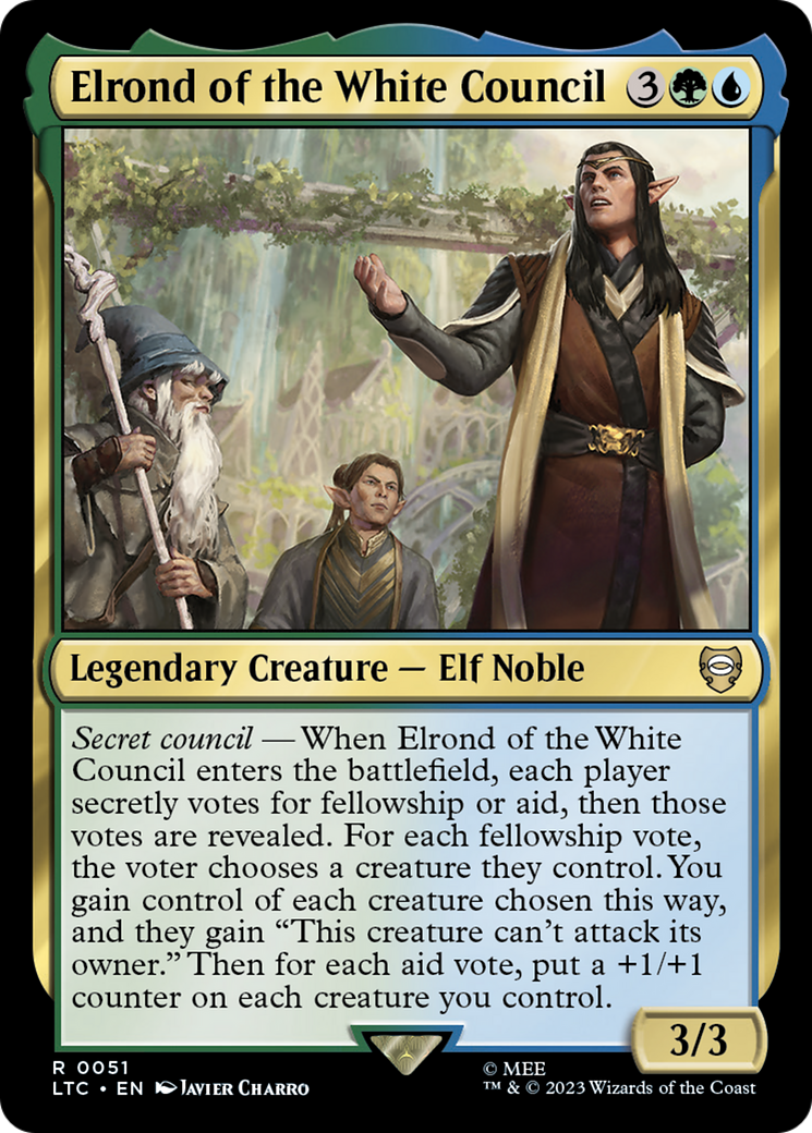 Elrond of the White Council⁣ - Commander: The Lord of the Rings: Tales of Middle-earth⁣ (Rare)⁣ [51]