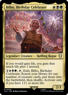 Bilbo, Birthday Celebrant⁣ - Commander: The Lord of the Rings: Tales of Middle-earth⁣ (Rare)⁣ [48]