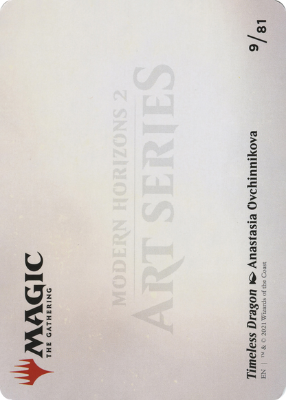 Timeless Dragon // Timeless Dragon (AMH2-009) - Modern Horizons 2 Art Series (Borderless) Foil