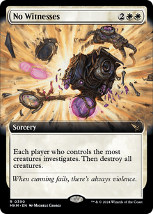 No Witnesses (Extended Art) (MKM-390) - Murders at Karlov Manor: (Extended Art) Foil