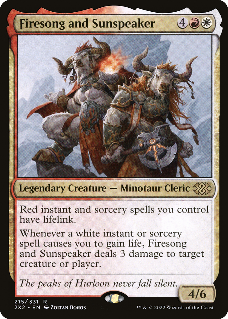 Firesong and Sunspeaker⁣ - Double Masters 2022⁣ (Rare)⁣ [215]