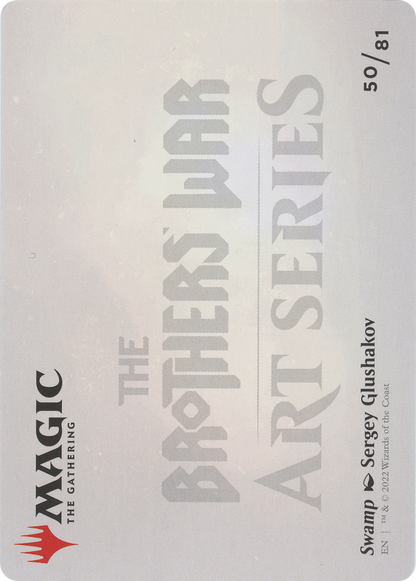 Swamp // Swamp (ABRO-050) - The Brothers' War Art Series (Borderless)