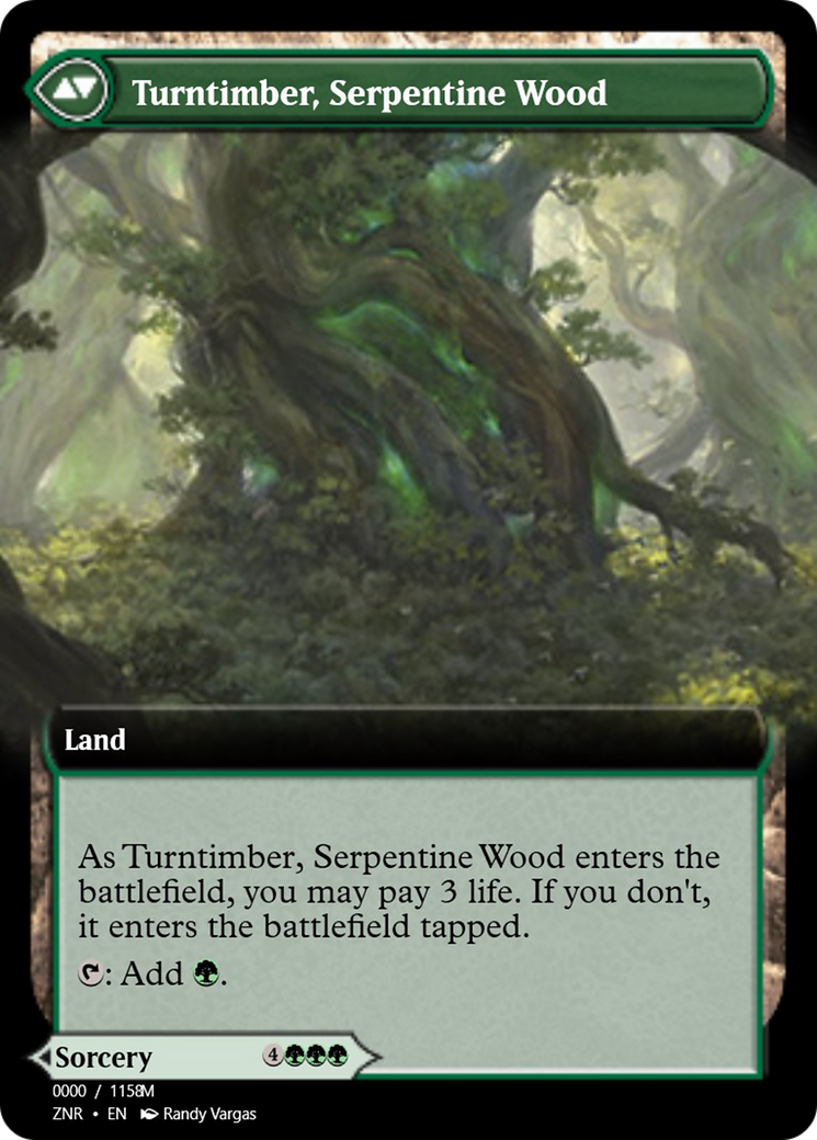 Turntimber Symbiosis // Turntimber, Serpentine Wood (PRM-83868) - Magic Online Promos