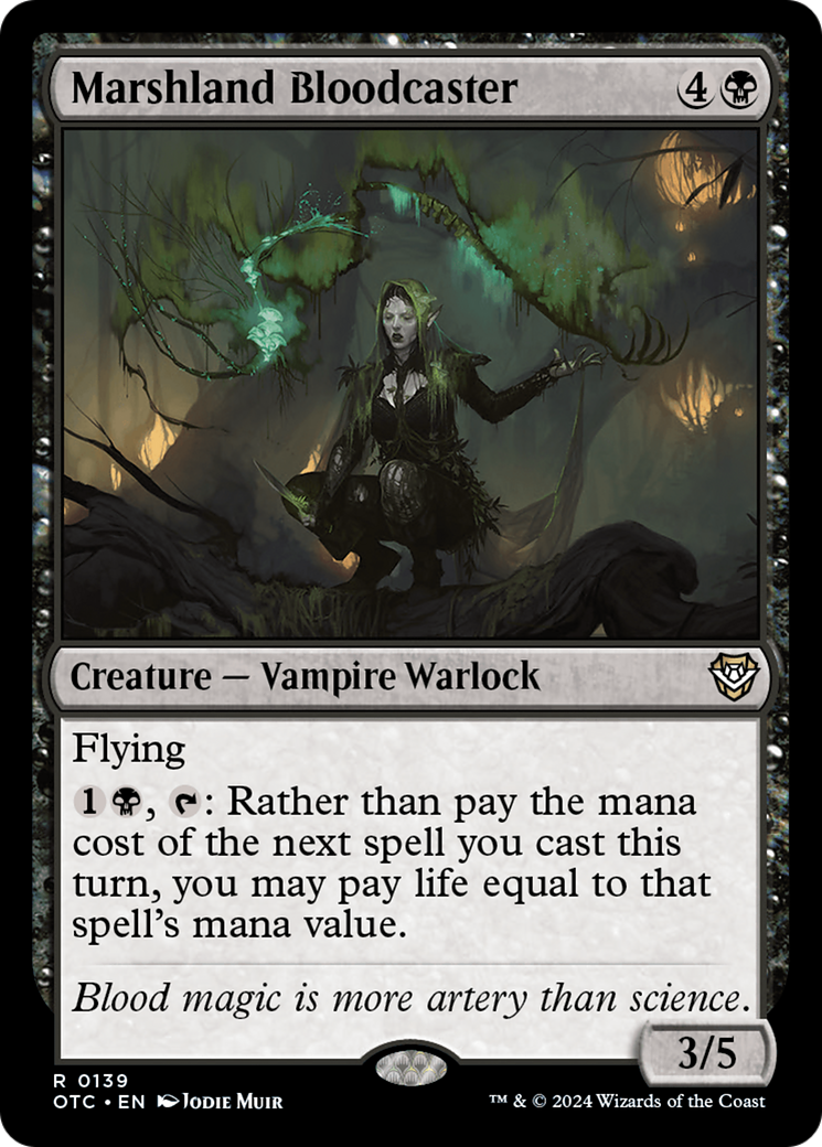 Marshland Bloodcaster⁣ - Commander: Outlaws of Thunder Junction⁣ (Rare)⁣ [139]